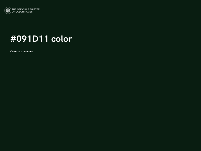 #091D11 color image