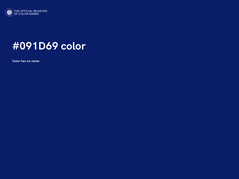 #091D69 color image