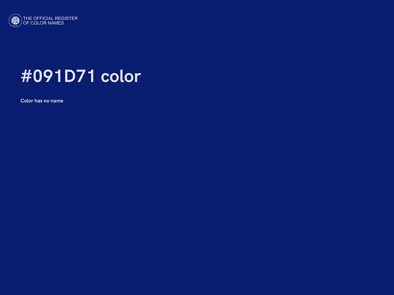 #091D71 color image