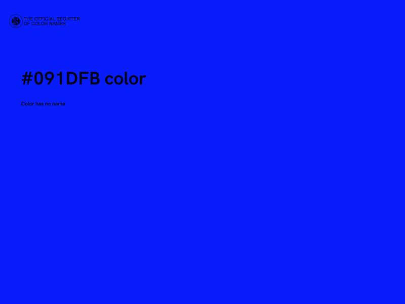 #091DFB color image