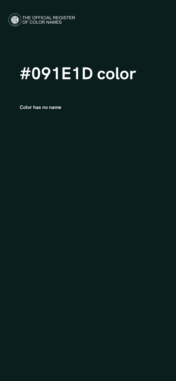 #091E1D color image
