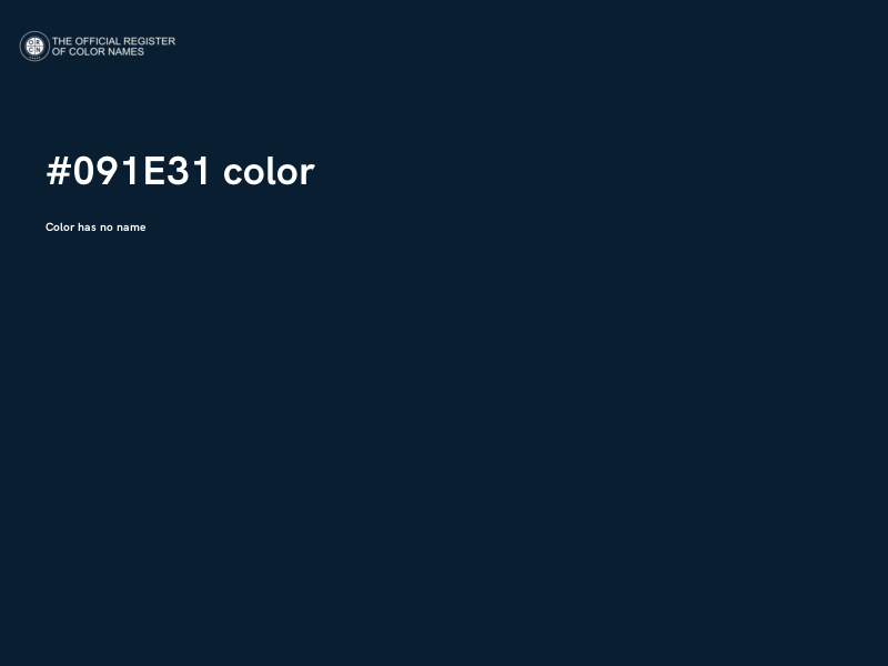 #091E31 color image