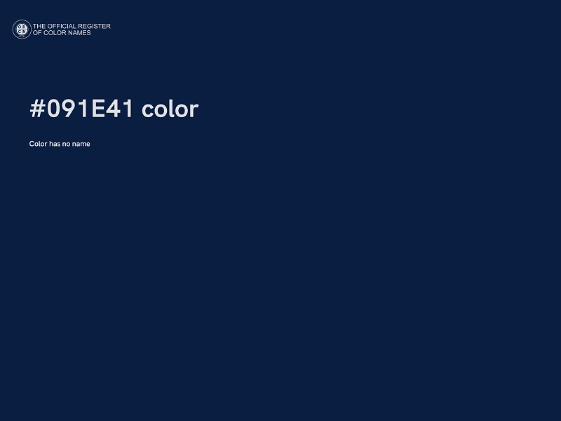#091E41 color image