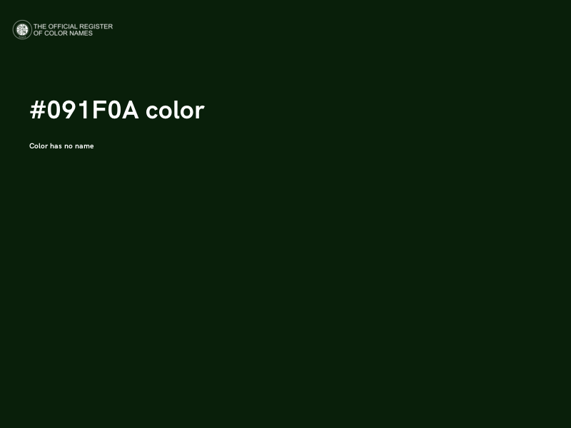 #091F0A color image