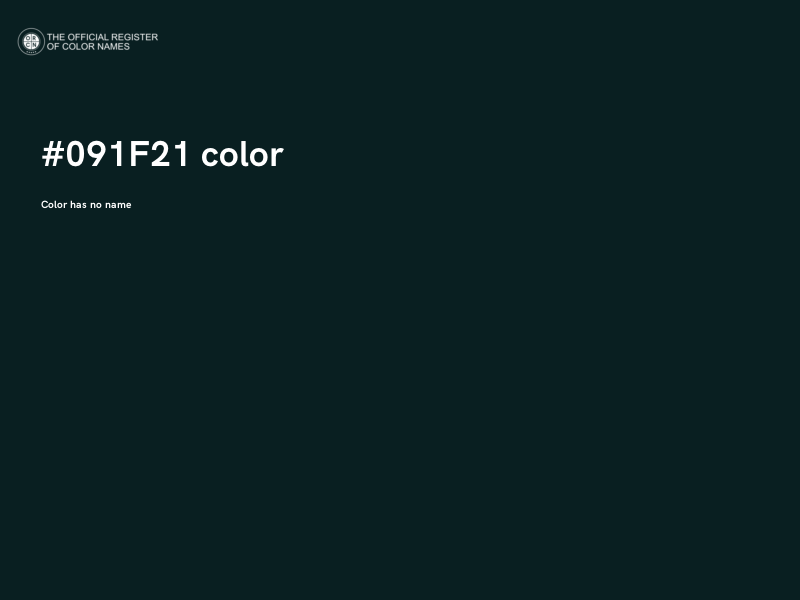 #091F21 color image