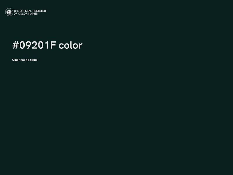 #09201F color image