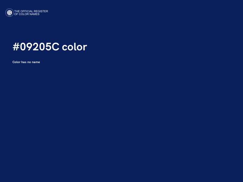 #09205C color image