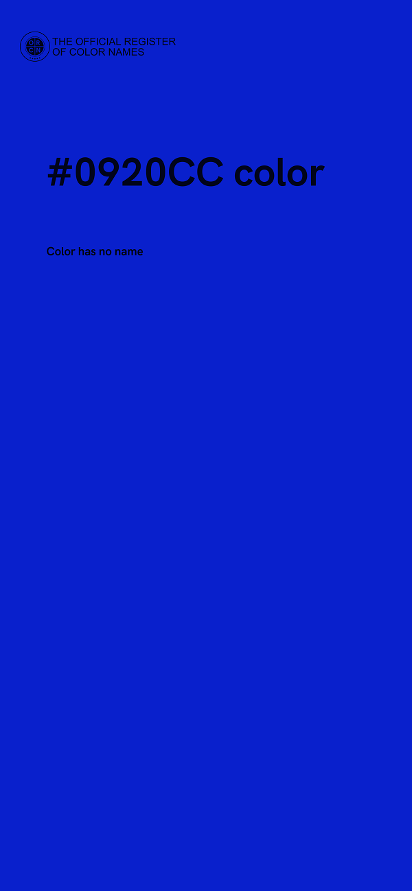 #0920CC color image
