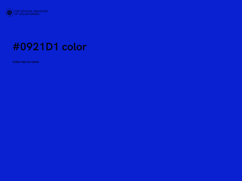 #0921D1 color image