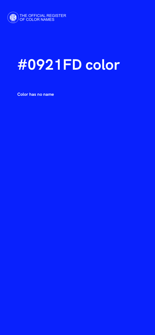 #0921FD color image