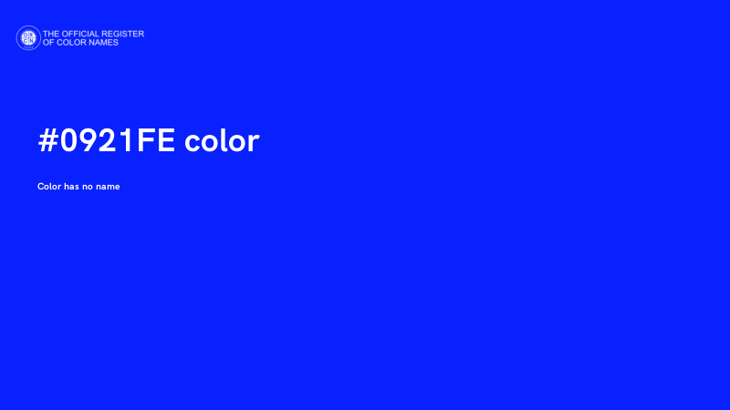 #0921FE color image