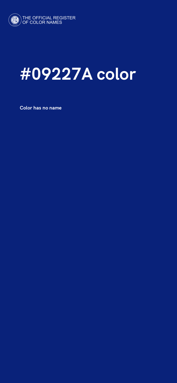 #09227A color image