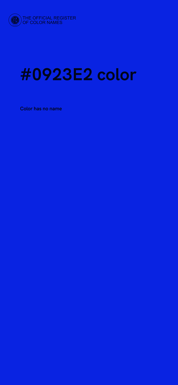 #0923E2 color image