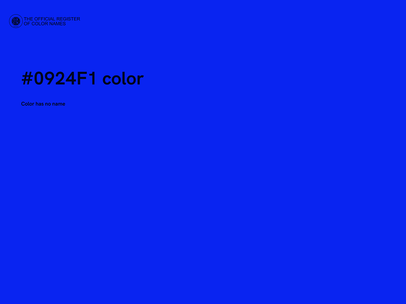 #0924F1 color image