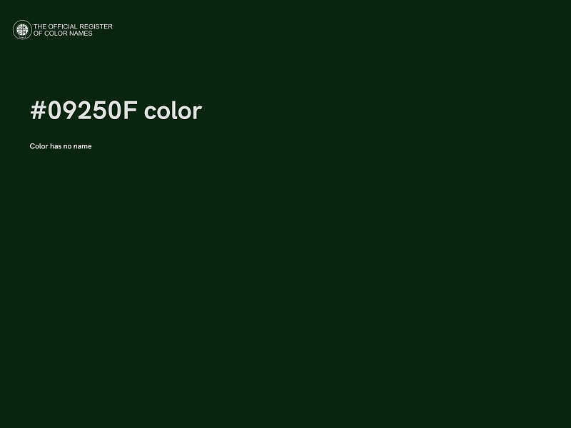 #09250F color image