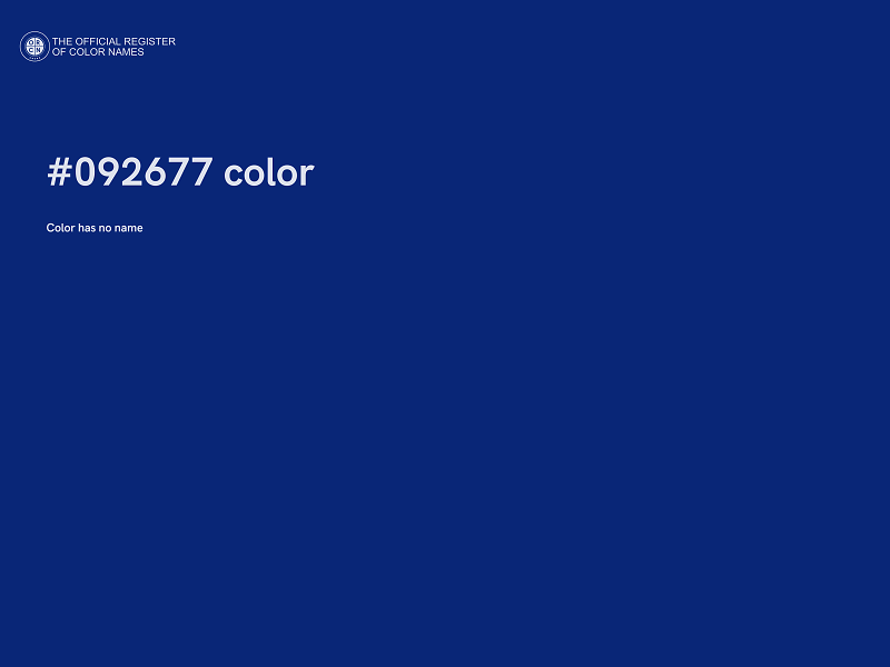 #092677 color image