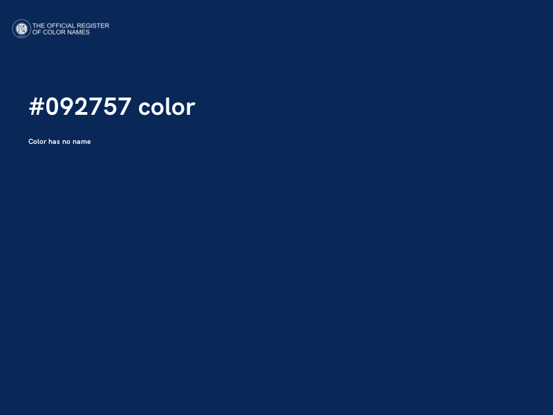 #092757 color image