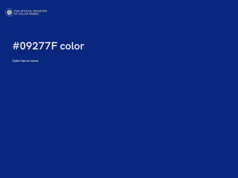 #09277F color image