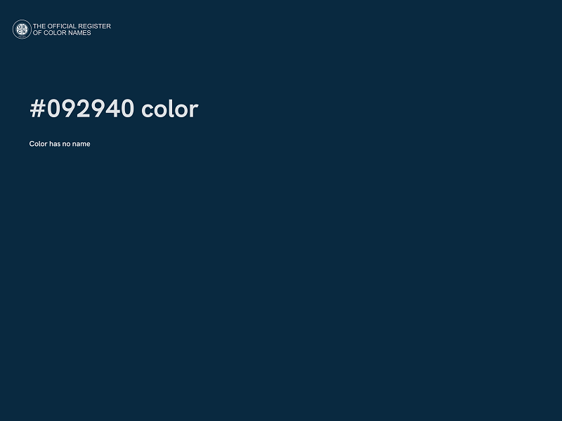 #092940 color image