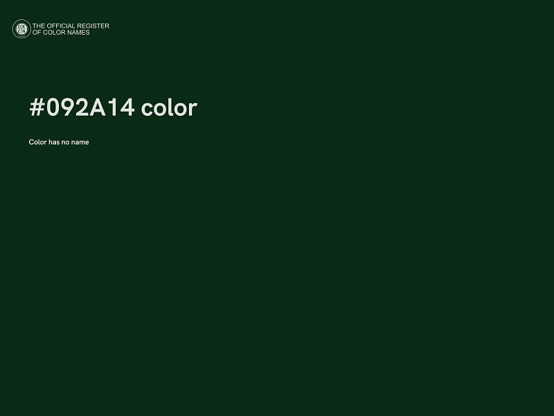 #092A14 color image