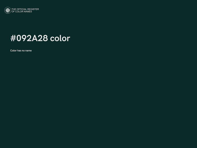 #092A28 color image