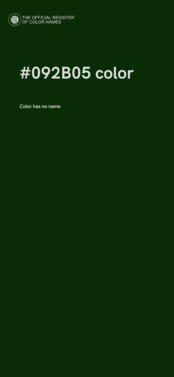 #092B05 color image
