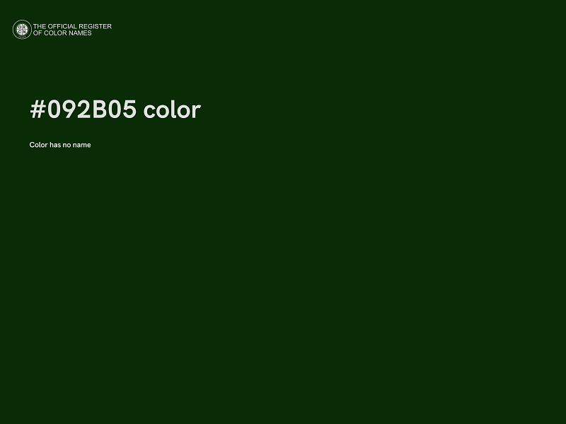 #092B05 color image