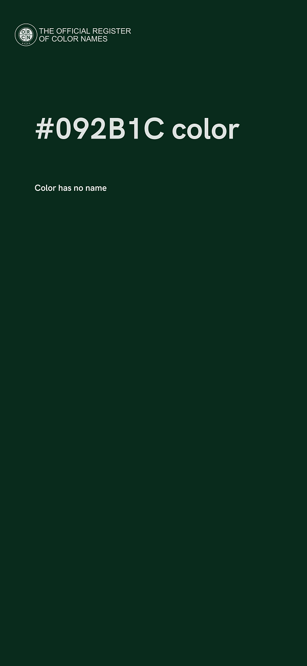 #092B1C color image