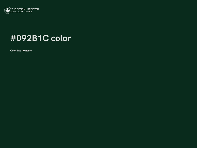 #092B1C color image