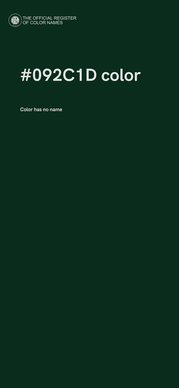 #092C1D color image