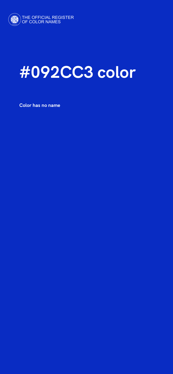 #092CC3 color image
