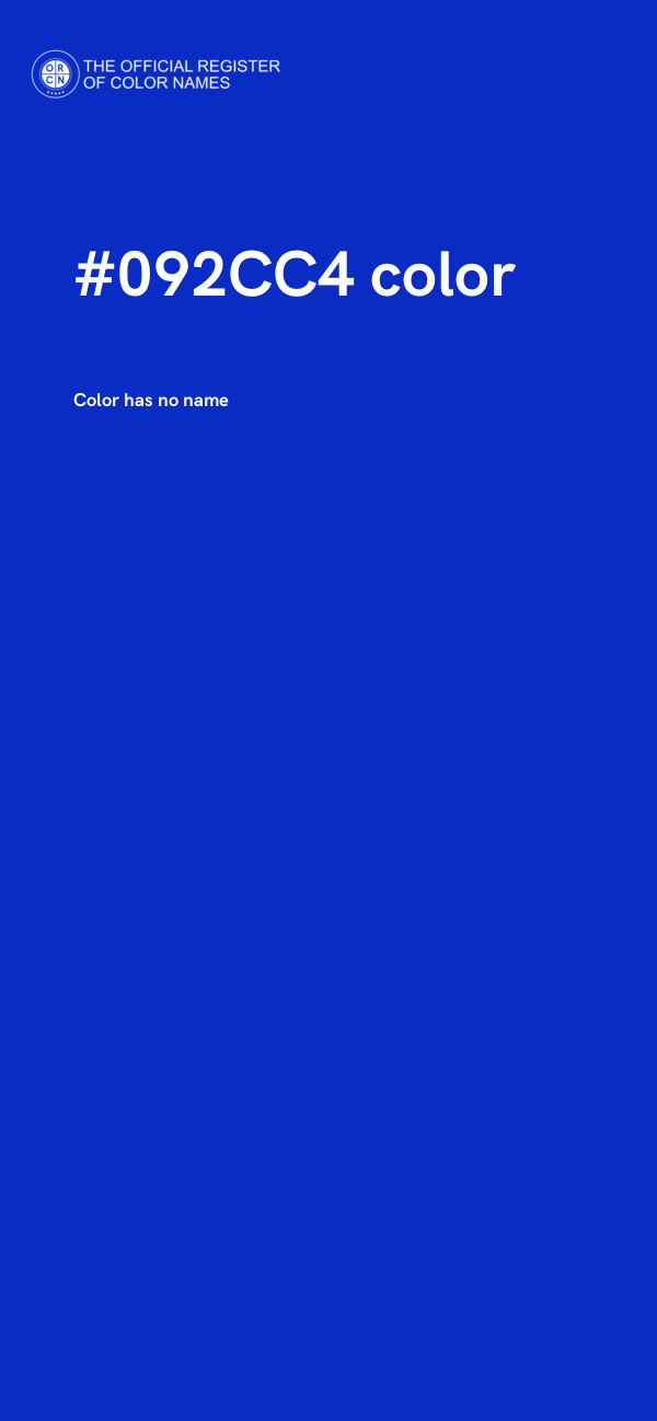 #092CC4 color image