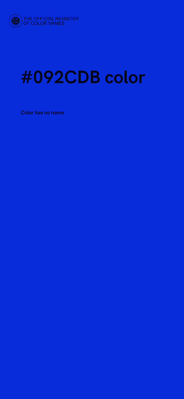 #092CDB color image