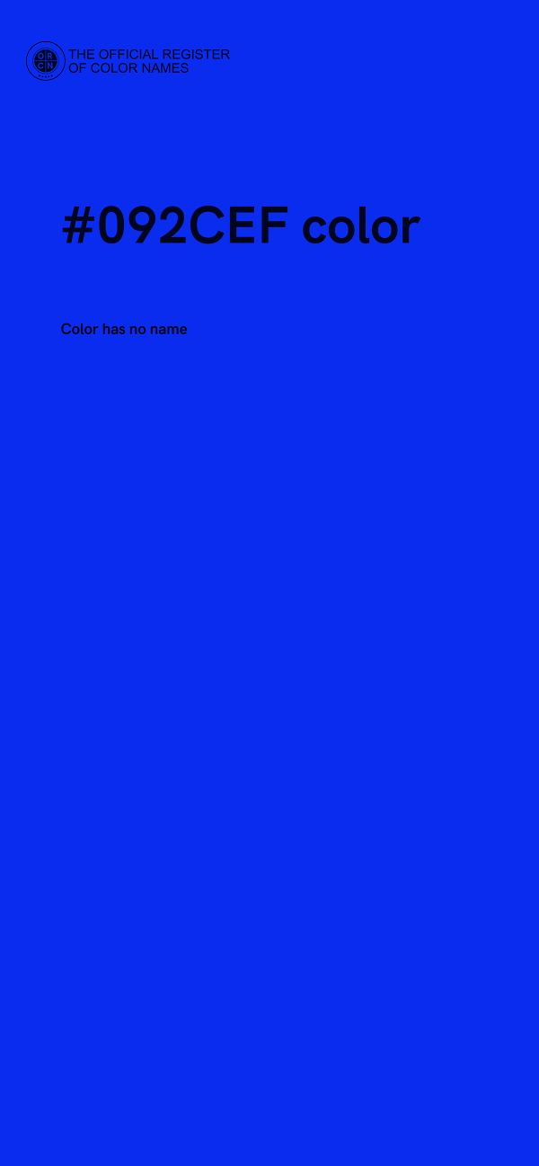 #092CEF color image
