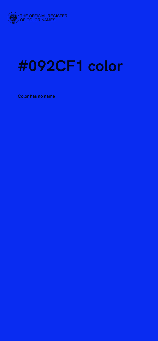 #092CF1 color image