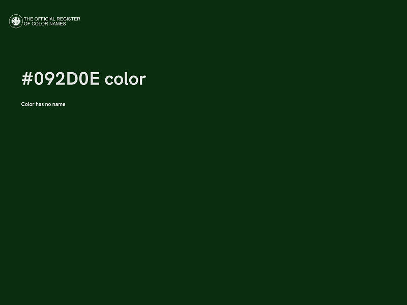 #092D0E color image