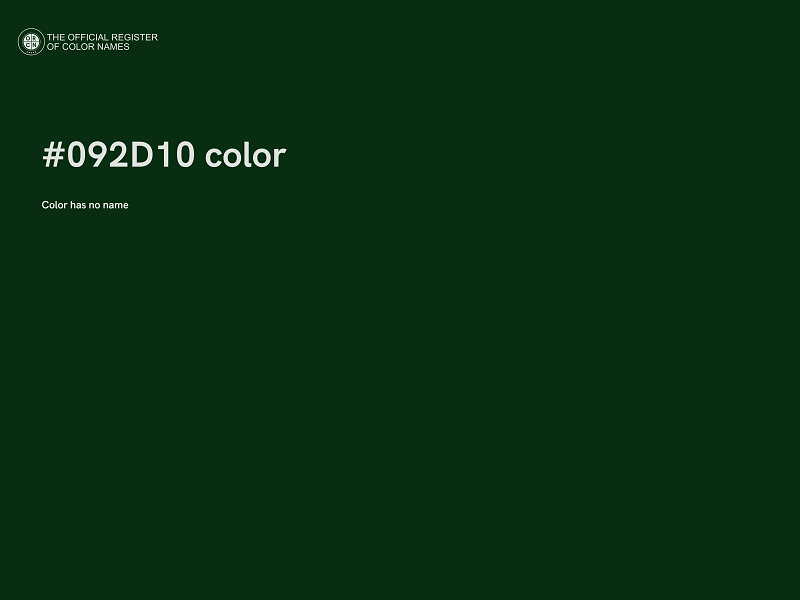 #092D10 color image