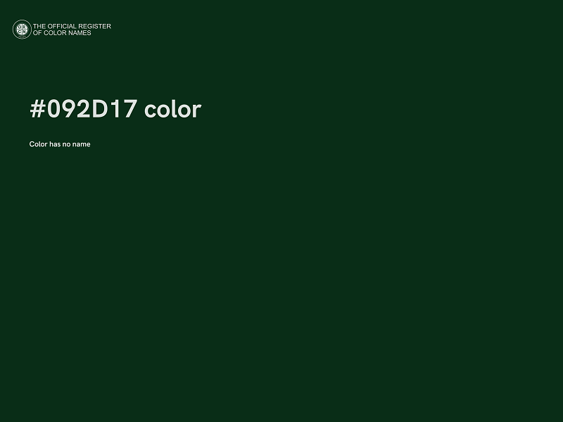 #092D17 color image