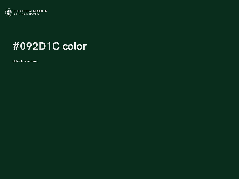 #092D1C color image