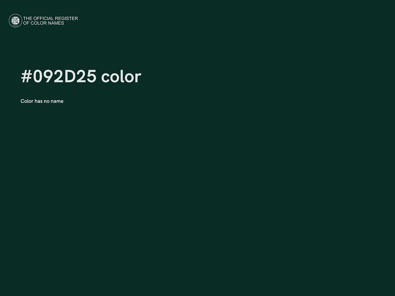 #092D25 color image