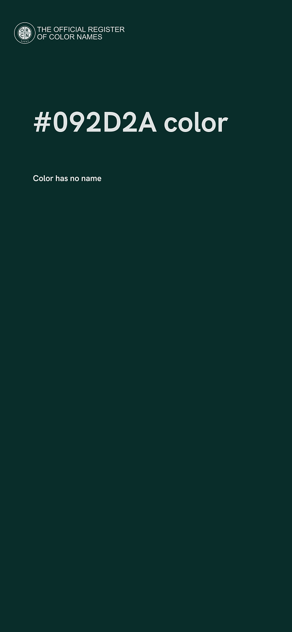 #092D2A color image