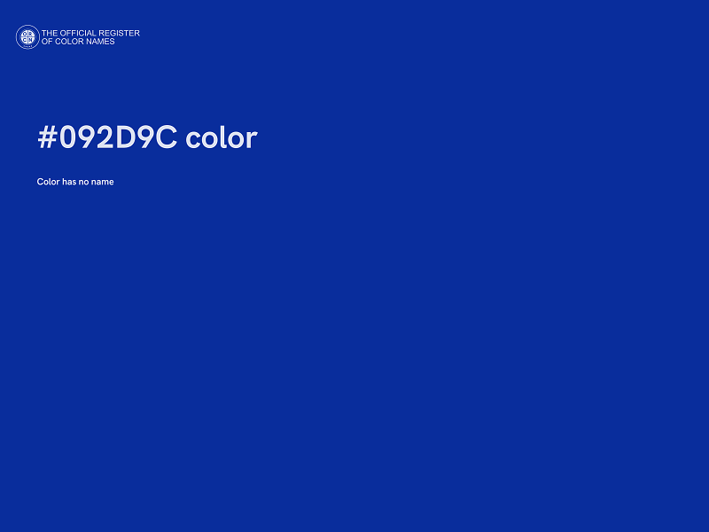 #092D9C color image