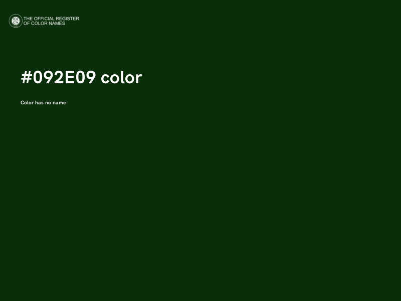 #092E09 color image