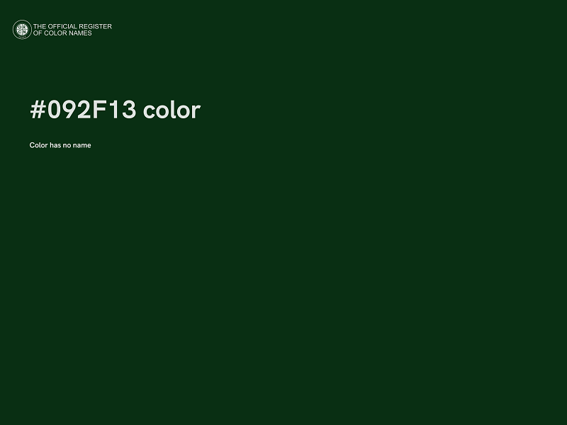 #092F13 color image