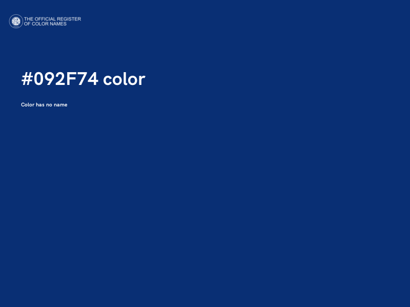 #092F74 color image