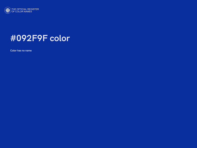 #092F9F color image