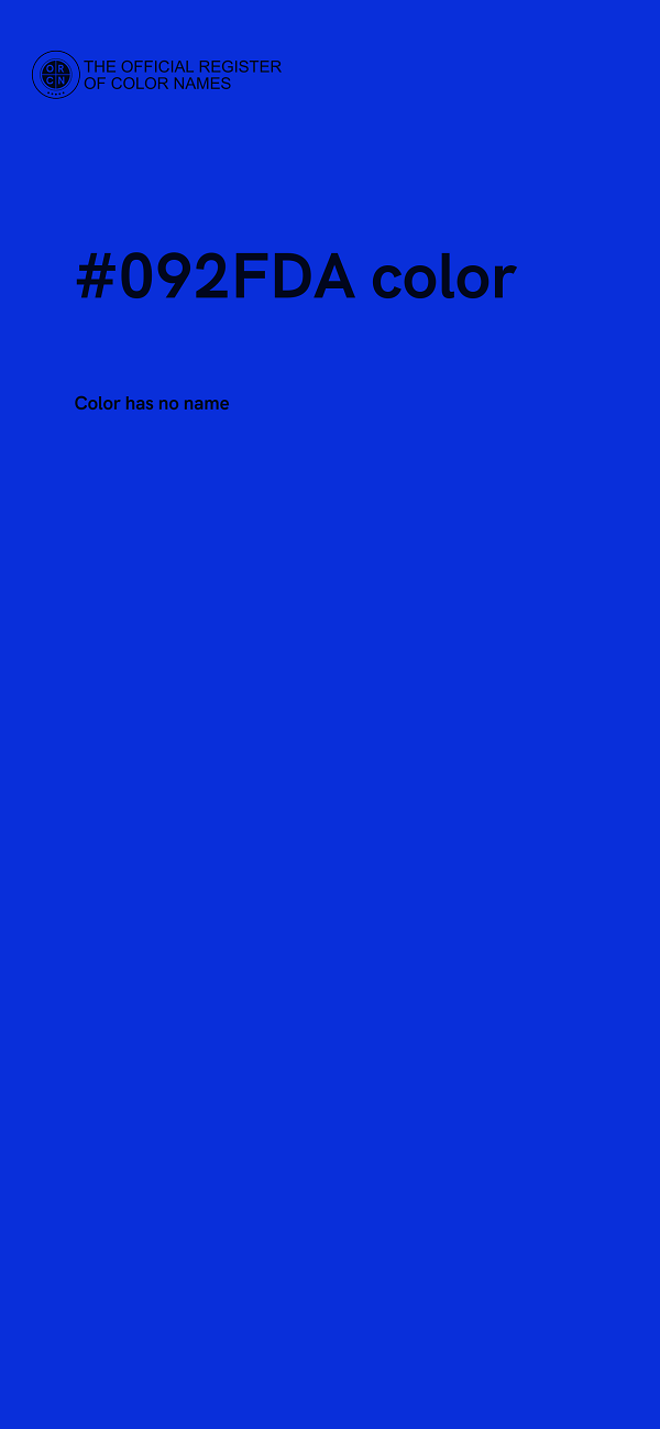 #092FDA color image