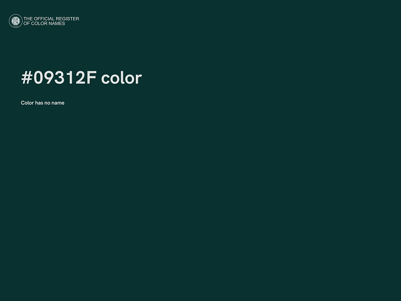 #09312F color image