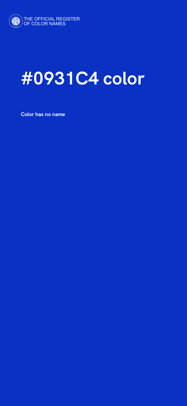 #0931C4 color image