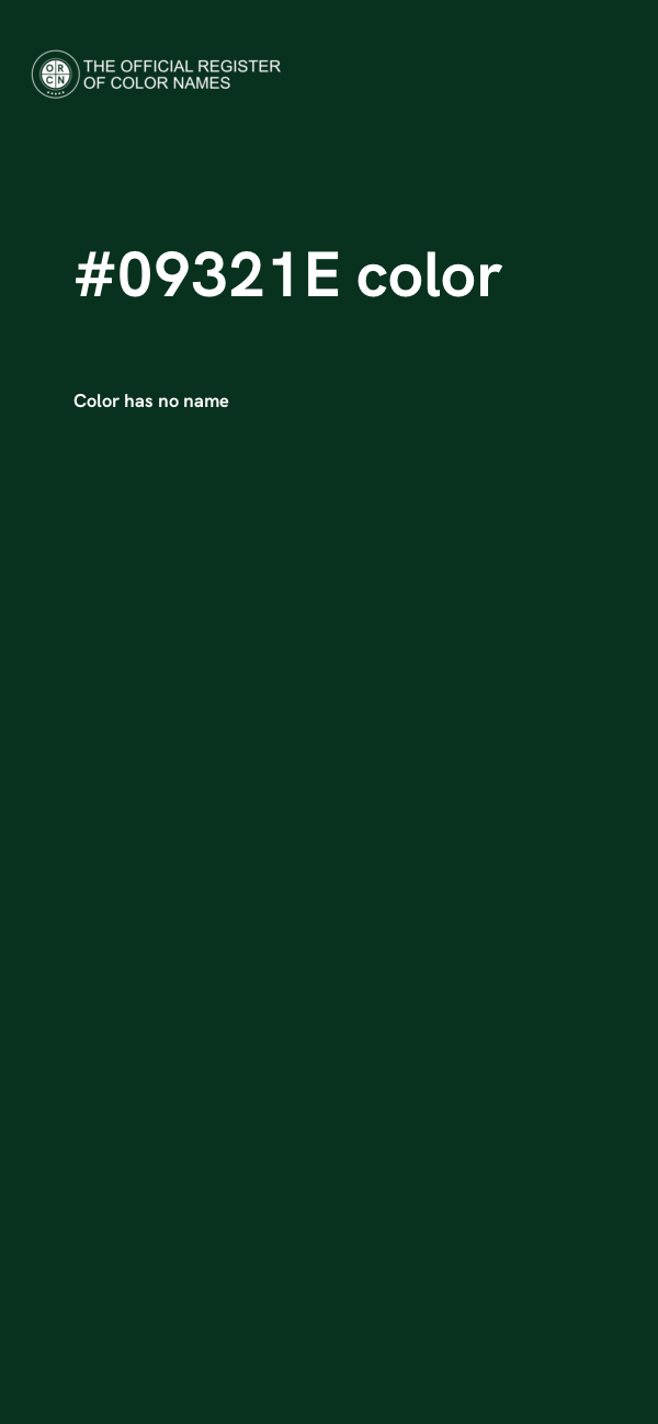 #09321E color image